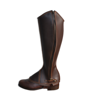 Polaina Modelo Serraje Oscuro | Cremallera